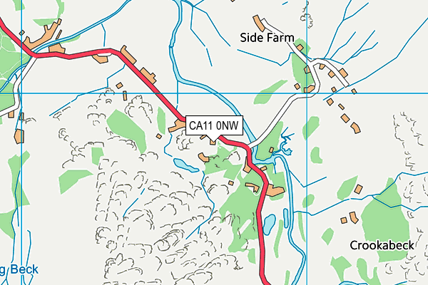 CA11 0NW map - OS VectorMap District (Ordnance Survey)