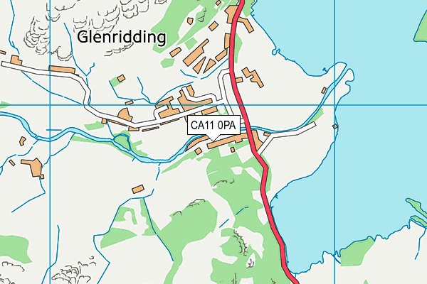 CA11 0PA map - OS VectorMap District (Ordnance Survey)