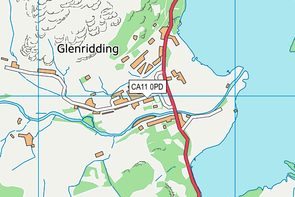 CA11 0PD map - OS VectorMap District (Ordnance Survey)