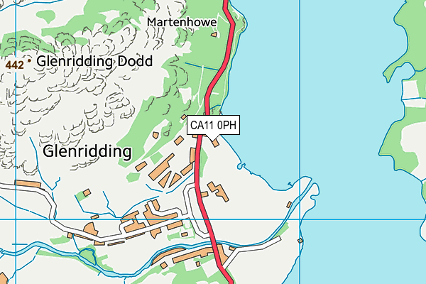 CA11 0PH map - OS VectorMap District (Ordnance Survey)