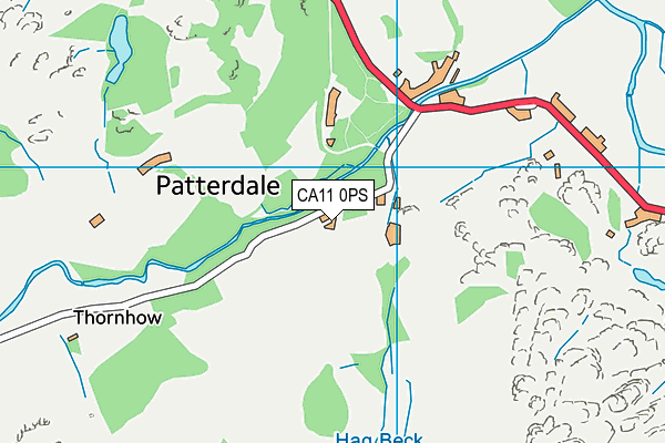 CA11 0PS map - OS VectorMap District (Ordnance Survey)