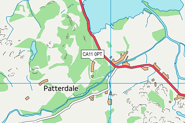 CA11 0PT map - OS VectorMap District (Ordnance Survey)