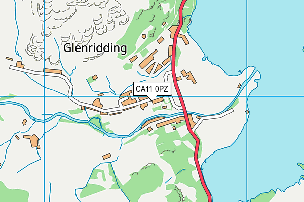 CA11 0PZ map - OS VectorMap District (Ordnance Survey)