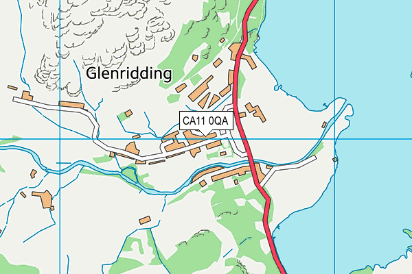CA11 0QA map - OS VectorMap District (Ordnance Survey)