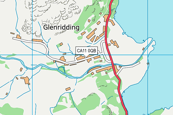 CA11 0QB map - OS VectorMap District (Ordnance Survey)