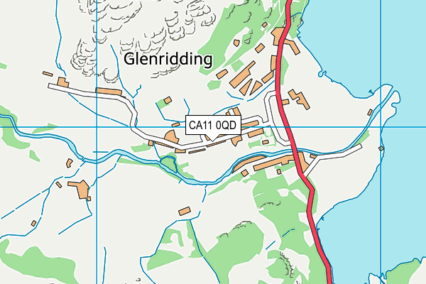 CA11 0QD map - OS VectorMap District (Ordnance Survey)