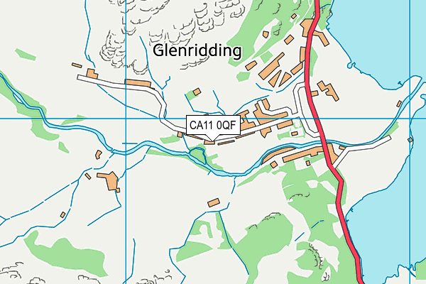 CA11 0QF map - OS VectorMap District (Ordnance Survey)