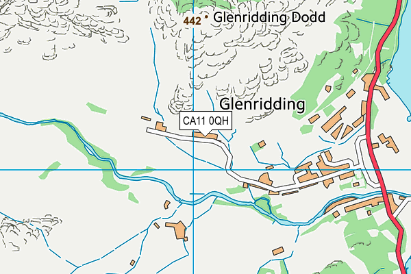 CA11 0QH map - OS VectorMap District (Ordnance Survey)