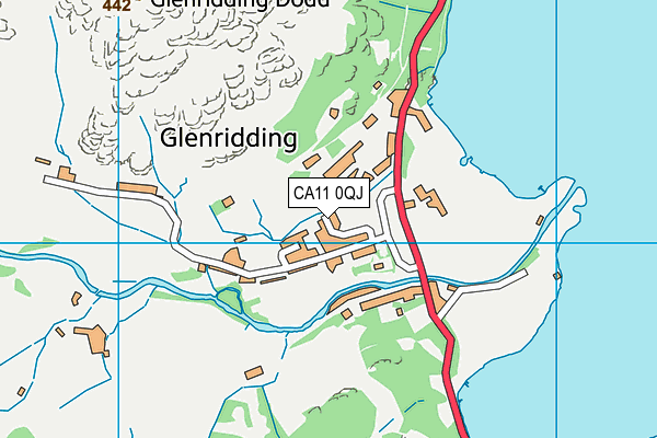 CA11 0QJ map - OS VectorMap District (Ordnance Survey)