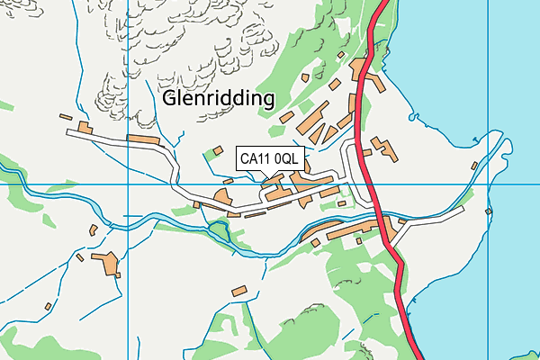 CA11 0QL map - OS VectorMap District (Ordnance Survey)