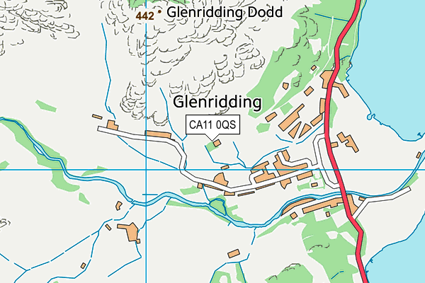 CA11 0QS map - OS VectorMap District (Ordnance Survey)