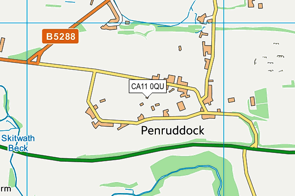 Penruddock Primary School map (CA11 0QU) - OS VectorMap District (Ordnance Survey)