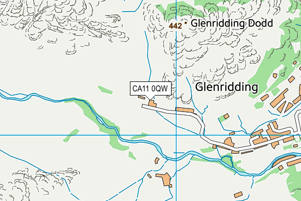 CA11 0QW map - OS VectorMap District (Ordnance Survey)