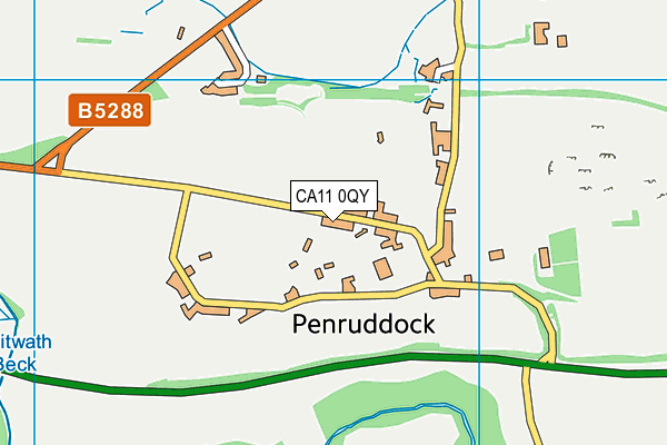 CA11 0QY map - OS VectorMap District (Ordnance Survey)