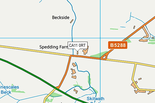 CA11 0RT map - OS VectorMap District (Ordnance Survey)