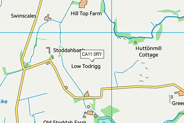 CA11 0RY map - OS VectorMap District (Ordnance Survey)