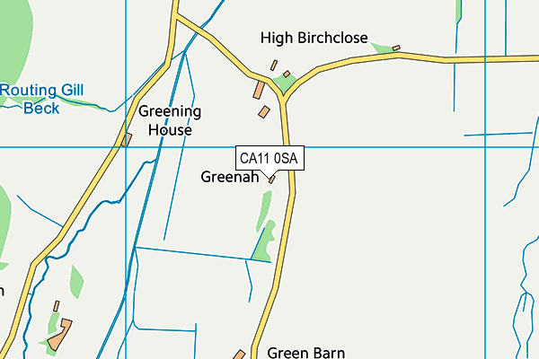 CA11 0SA map - OS VectorMap District (Ordnance Survey)