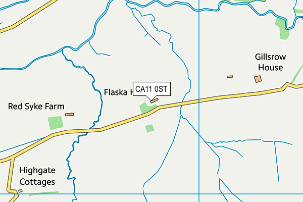 CA11 0ST map - OS VectorMap District (Ordnance Survey)