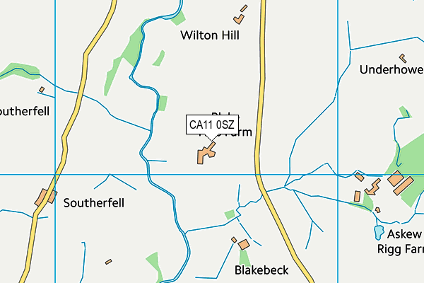 CA11 0SZ map - OS VectorMap District (Ordnance Survey)