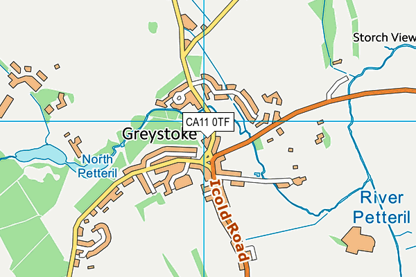 CA11 0TF map - OS VectorMap District (Ordnance Survey)