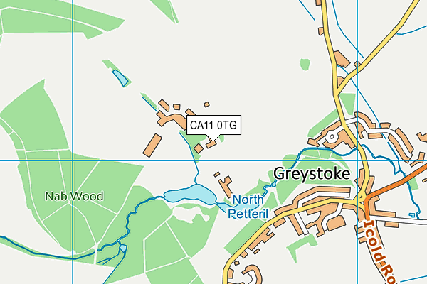 CA11 0TG map - OS VectorMap District (Ordnance Survey)