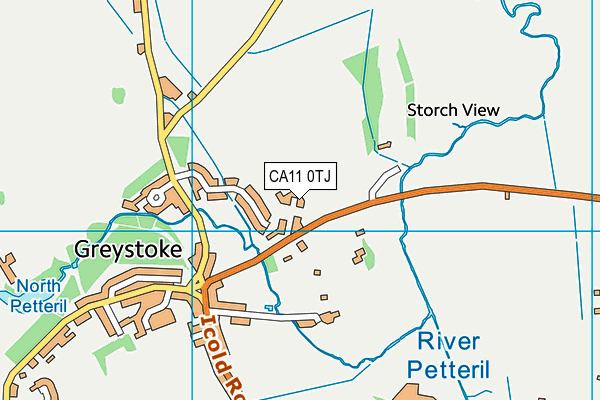 CA11 0TJ map - OS VectorMap District (Ordnance Survey)