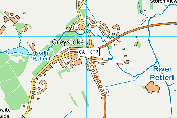 Greystoke Primary School map (CA11 0TP) - OS VectorMap District (Ordnance Survey)