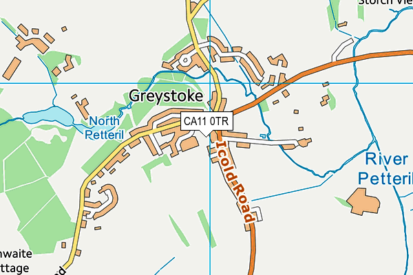 CA11 0TR map - OS VectorMap District (Ordnance Survey)