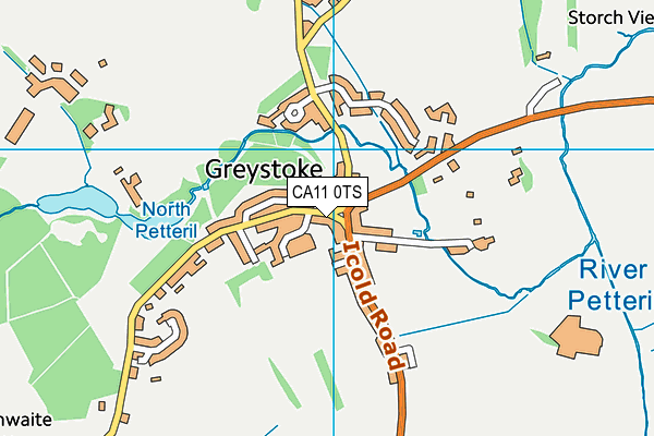 CA11 0TS map - OS VectorMap District (Ordnance Survey)