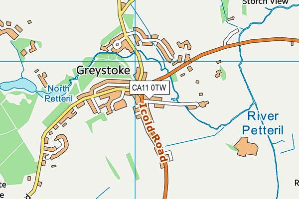 Greystoke And District Sports Association map (CA11 0TW) - OS VectorMap District (Ordnance Survey)