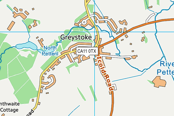 CA11 0TX map - OS VectorMap District (Ordnance Survey)