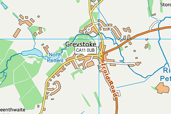 CA11 0UB map - OS VectorMap District (Ordnance Survey)