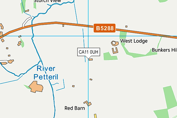 CA11 0UH map - OS VectorMap District (Ordnance Survey)