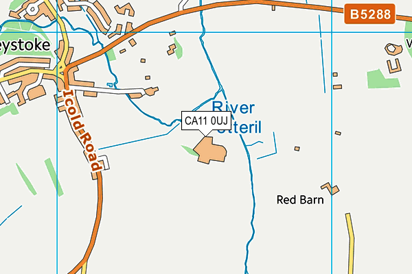 CA11 0UJ map - OS VectorMap District (Ordnance Survey)