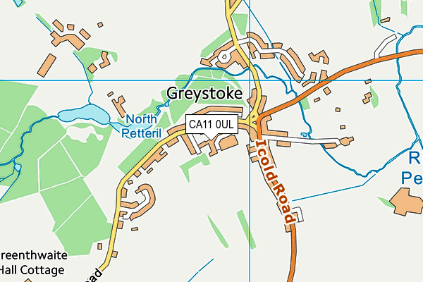 CA11 0UL map - OS VectorMap District (Ordnance Survey)