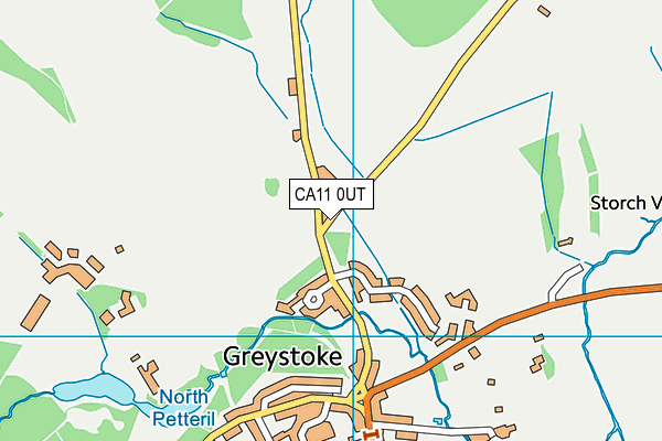 CA11 0UT map - OS VectorMap District (Ordnance Survey)