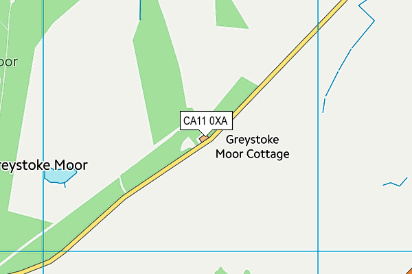 CA11 0XA map - OS VectorMap District (Ordnance Survey)