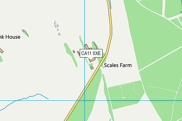 CA11 0XE map - OS VectorMap District (Ordnance Survey)