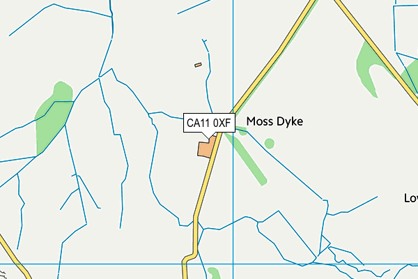 CA11 0XF map - OS VectorMap District (Ordnance Survey)