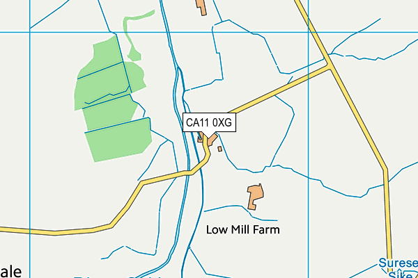 CA11 0XG map - OS VectorMap District (Ordnance Survey)