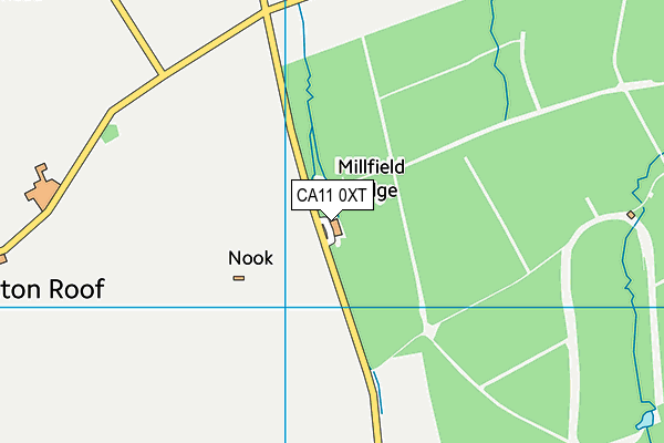 CA11 0XT map - OS VectorMap District (Ordnance Survey)