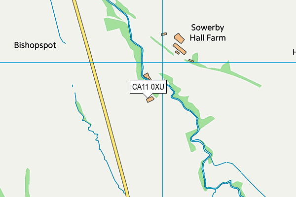 CA11 0XU map - OS VectorMap District (Ordnance Survey)