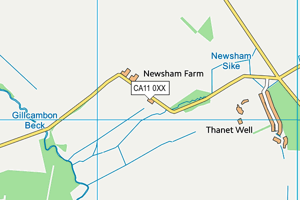 CA11 0XX map - OS VectorMap District (Ordnance Survey)