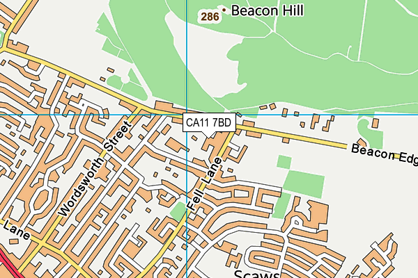 CA11 7BD map - OS VectorMap District (Ordnance Survey)