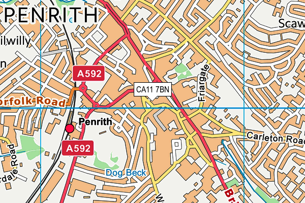 CA11 7BN map - OS VectorMap District (Ordnance Survey)