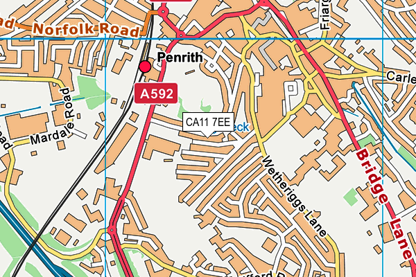 CA11 7EE map - OS VectorMap District (Ordnance Survey)