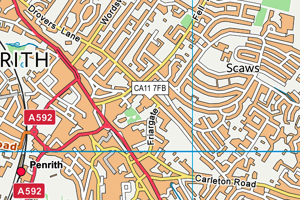 CA11 7FB map - OS VectorMap District (Ordnance Survey)
