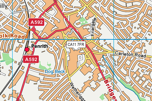 CA11 7FR map - OS VectorMap District (Ordnance Survey)