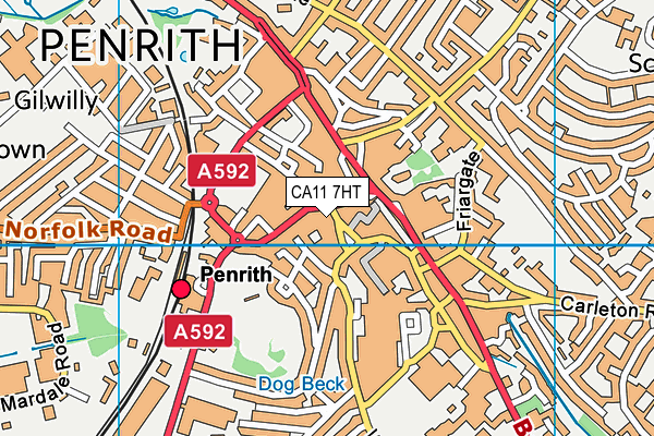 CA11 7HT map - OS VectorMap District (Ordnance Survey)