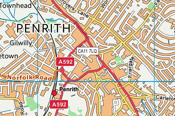 CA11 7LQ map - OS VectorMap District (Ordnance Survey)